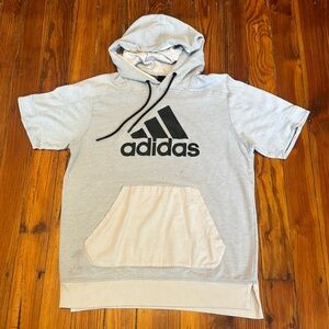 Adidas mesh short-sleeve hoodie